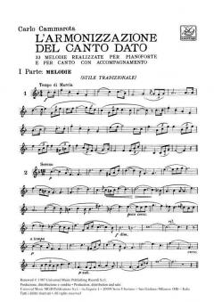 Armonizzazione Del Canto Dato 33 Melodie Realizzat von Carlo Cammarota 