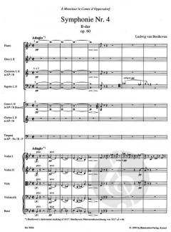 Symphonie Nr. 4 in B op. 60 von Ludwig van Beethoven 