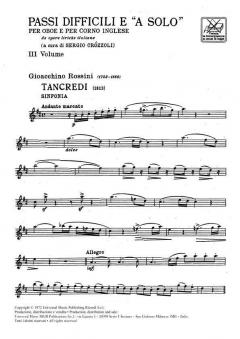Passi Difficili e 'A Solo' da Opere Liriche Italia von Sergio Crozzoli 