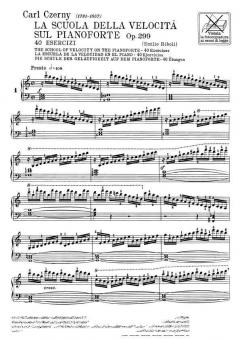 Scuola Della Velocita' a Sul Pianoforte 40 Eserciz von Carl Czerny 
