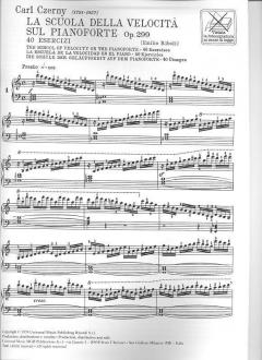 Scuola Della Velocita' a Sul Pianoforte 40 Eserciz von Carl Czerny 