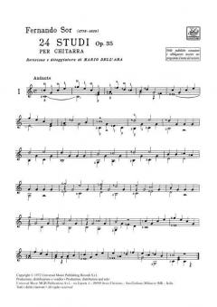 24 Studi op. 35 von Fernando Sor 
