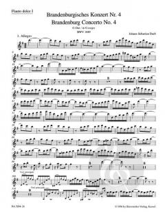 Brandenburgisches Konzert Nr. 4 BWV 1049 (J.S. Bach) 