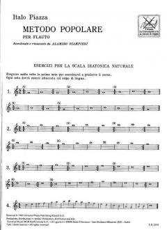 Metodo Popolare per Flauto Riordinato E Rinnovato von Alamiro Giampieri 