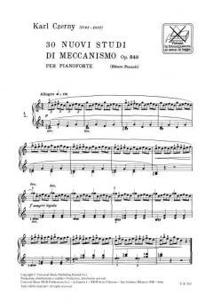 30 Nuovi Studi Di Meccanismo op. 849 von Carl Czerny 