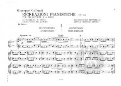 Ricreazioni Pianistiche Per Pianoforte a 4 Mani. I von Giuseppe Galluzzi 