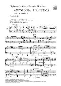 Antologia Pianistica Per La Gioventu. Fasc. III 