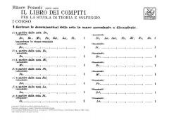 Libro Dei Compiti Per La Scuola Di Teoria E Solfeggio, Fasciolo I von Ettore Pozzoli 