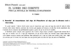 Libro Dei Compiti Per La Scuola Di Teoria E Solfeggio, Fasciolo II von Ettore Pozzoli 