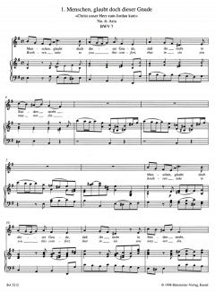 Das Arienbuch für Alt (englisch) von Johann Sebastian Bach 