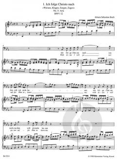 Das Arienbuch für Bass (deutsch) von Johann Sebastian Bach 