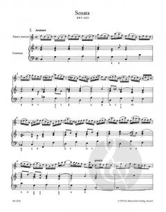 Sonate C-Dur & Sonaten Es-Dur und g-Moll von Johann Sebastian Bach für Flöte und Basso Continuo & für Flöte und obligates Cembalo (überliefert als Werke J. S. Bachs) im Alle Noten Shop kaufen