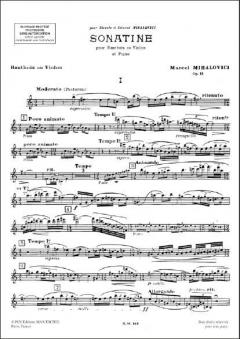Sonatine op. 13 von Marcel Mihalovici 