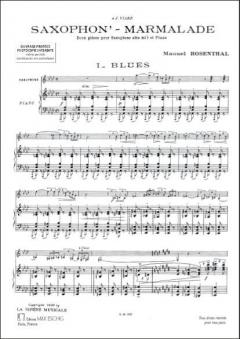 Saxophon'marmalade Saxophone Eb / Piano von Manuel Rosenthal 