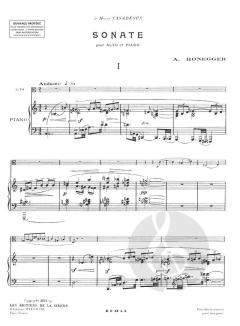 Sonate Alto / Piano von Arthur Honegger 