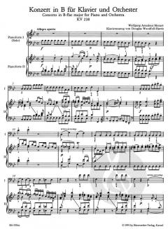 Klavierkonzert Nr.1 B-Dur KV 238 von Wolfgang Amadeus Mozart im Alle Noten Shop kaufen