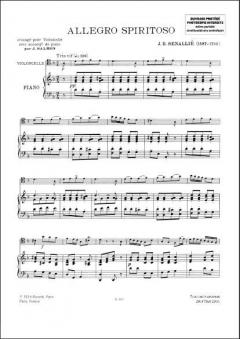 Allegro Spiritoso Harmoniseees Pour Violoncelle von Jean-Baptiste Senaillé im Alle Noten Shop kaufen