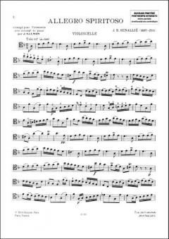 Allegro Spiritoso Harmoniseees Pour Violoncelle von Jean-Baptiste Senaillé im Alle Noten Shop kaufen