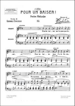 Pour Un Baiser! Chant et Piano von Francesco Paolo Tosti 