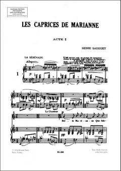 Caprices de Marianne Chant et Piano von Henri Sauguet 