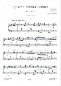 4 Etudes Caprice Piano von Claude Arrieu 