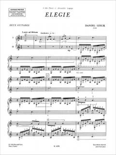 Elegie 2 Guitares von Jean Yves Daniel-Lesur 