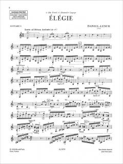 Elegie 2 Guitares von Jean Yves Daniel-Lesur 