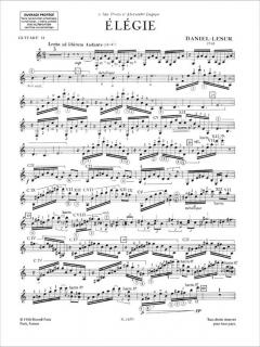 Elegie 2 Guitares von Jean Yves Daniel-Lesur 