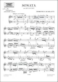 Sonata 2 Guitares (Lagoya) von Domenico Scarlatti 