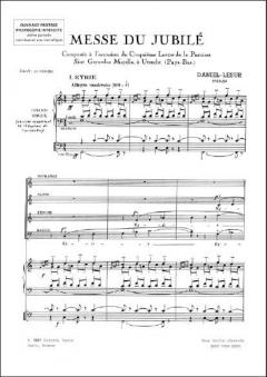 Messe Du Jubile Choeur et Orgue von Jean Yves Daniel-Lesur 