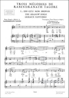 3 Melodies de Rabindranath Tagore 