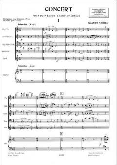 Concert Fl Htb Cl Bsn Cor Et Pno (Claude Arrieu) 