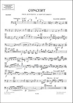 Concert Fl Htb Cl Bsn Cor Et Pno (Claude Arrieu) 