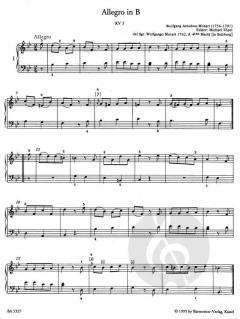 Leichte Klavierstücke und Tänze von Wolfgang Amadeus Mozart im Alle Noten Shop kaufen