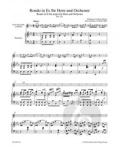 Rondo für Horn und Orchester KV 371 von Wolfgang Amadeus Mozart im Alle Noten Shop kaufen
