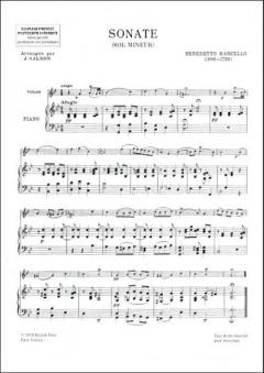 Sonate En Sol Mineur Violon et Piano (Salmon) von Benedetto Marcello 