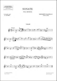 Sonate En Sol Mineur Violon et Piano (Salmon) von Benedetto Marcello 
