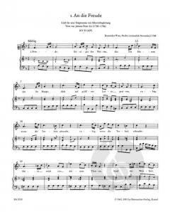 Sämtliche Lieder für hohe Stimme von Wolfgang Amadeus Mozart 