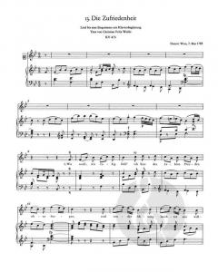 Sämtliche Lieder für hohe Stimme von Wolfgang Amadeus Mozart 