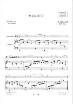 Menuet Violoncelle Et Piano (Salmon) von Jean-Baptiste Senaillé im Alle Noten Shop kaufen