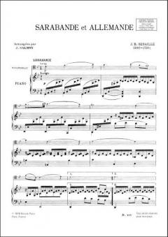 Sarabande Et Allemande Violoncelle Et Piano (Salmo von Jean-Baptiste Senaillé im Alle Noten Shop kaufen