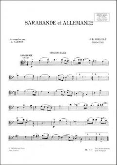 Sarabande Et Allemande Violoncelle Et Piano (Salmo von Jean-Baptiste Senaillé im Alle Noten Shop kaufen