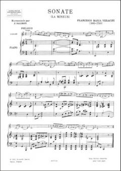 Sonate En La Mineur Violon et Piano (Salmon) von Francesco Maria Veracini 