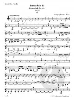 Serenade für Bläser KV 375 (W.A. Mozart) 