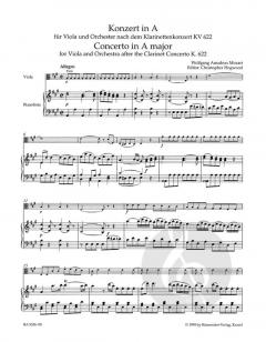 Konzert für Viola und Orchester von Wolfgang Amadeus Mozart im Alle Noten Shop kaufen