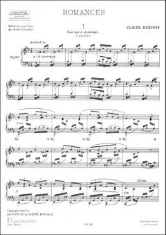 Romances von Claude Debussy 