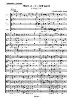 Missa brevis KV 275 (272b) (W.A. Mozart) 