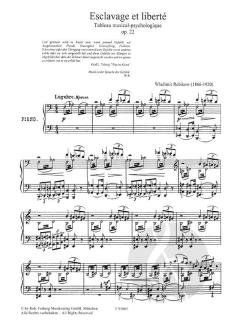Esclavage et liberté. Tableau musical psychologique, op.22 von Vladimir Rebikov 