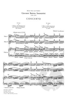 Concerto D-Dur für 2 Oboen und Orchester von Giovanni Battista Sammartini im Alle Noten Shop kaufen