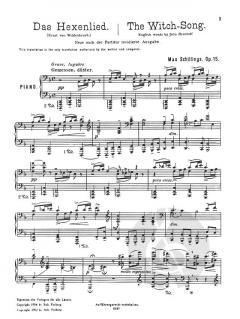 Das Hexenlied, op. 15 